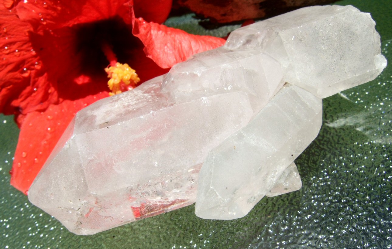  Cuarzo transparente - cristales falsos 
