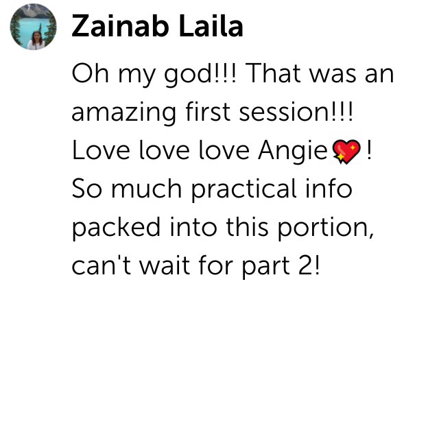 Zainab Laila Testimonial